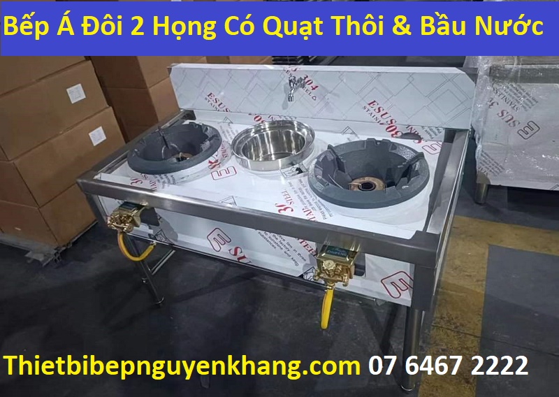 Bep a 2 hong cong nghiep co bau nuoc va quat thoi