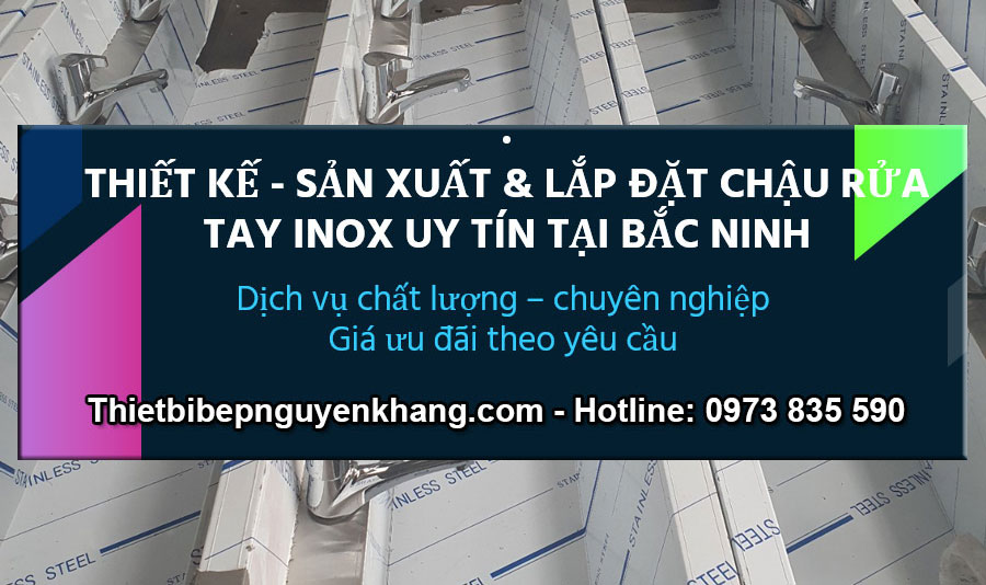 Chau rua tay inox cong ngiep tai Bac Ninh