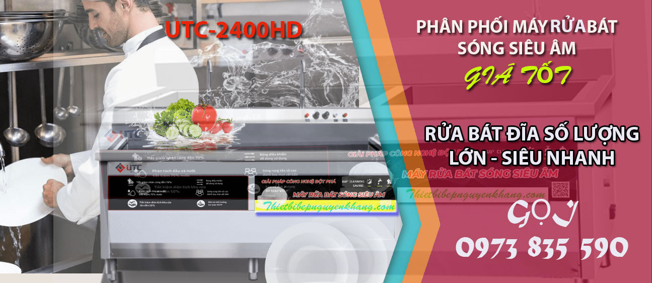 Phan phoi may rua bat song sieu am UTC-2400HD