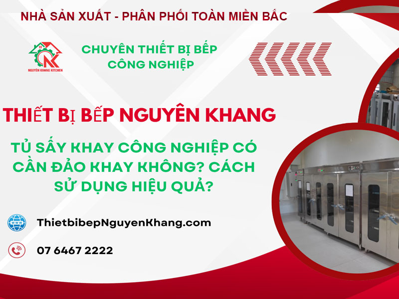 Tủ sấy khay công nghiệp có cần đảo khay không