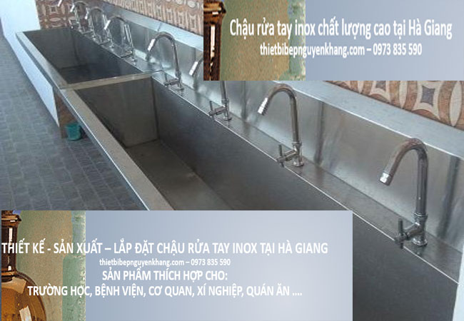 Chậu rửa tay inox tại Hà Giang