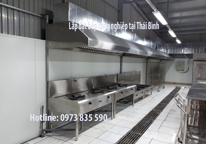 Thiết kế lắp đặt bếp công nghiệp tại Thái Bình