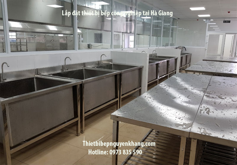 Thiết kế lắp đặt thiết bị bếp công nghiệp tại Hà Giang