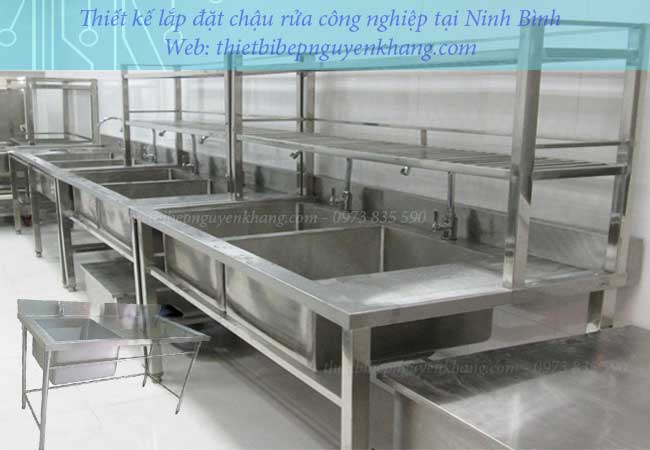 Thiết kế lắp đặt chậu rửa công nghiệp tại Ninh Bình