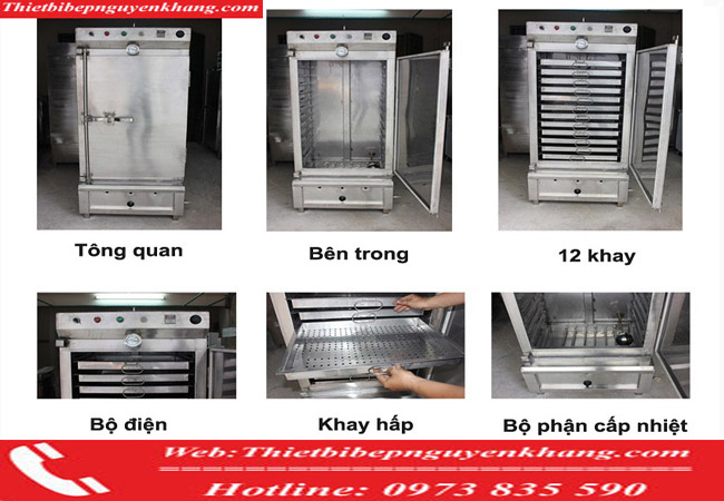 Lắp đặt tủ nấu cơm công nghiệp tại Ninh Bình