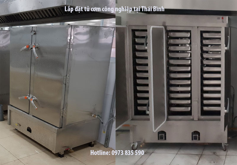 Thiết kế lắp đặt tủ cơm công nghiệp tại Thái Bình